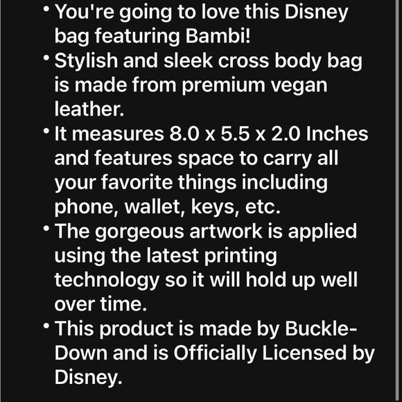 Disney Bambi Floral Crossbody Bag - Picture 4 of 4